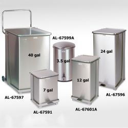 SQUARE STEP CAN/ 24 GALLON