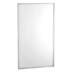 FRAMED MIRROR, STAINLESS STEEL