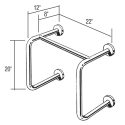 1 1/4" DIAM. URINAL BAR