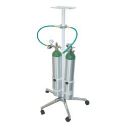 VENTILATOR STAND W/ DUAL OXYGN