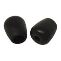 EARTIPS, BLACK PLASTIC