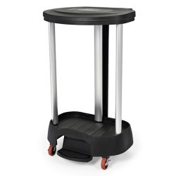 STEP-ON LINEN HAMPER (BLACK)