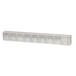 CLEAR TIP OUT BINS - 9 BIN
