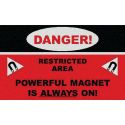 FLOOR MAT, CARPETED "DANGER"