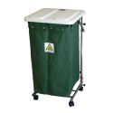 LINEN HAMPER W/LID & FOOT