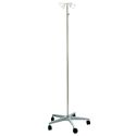 I.V. POLE, ALUMINUM BASE