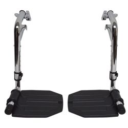 CHROME FOOTREST WITH ALUM