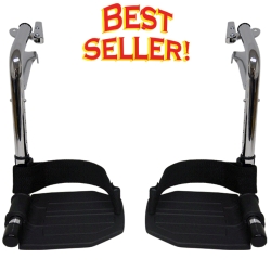 CHROME FOOTREST WITH ALUM