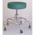 STOOL W/ CASTERS, ADJUSTABLE