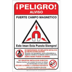 WARNING WALL SIGN-SPANISH