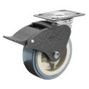 5" TOTAL LOCK CASTER, DELRIN