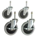 4"RUBBERMAID SWIVEL CASTER KIT