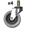 2-1/2" SWIVEL CASTER KIT FOR