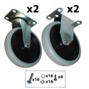 5" RUBBERMAID CASTER KIT