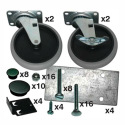 5"RUBBERMAID SWIVEL CASTER KIT