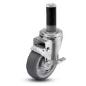 5" SWIVEL CASTER W/ BRAKE, TPR