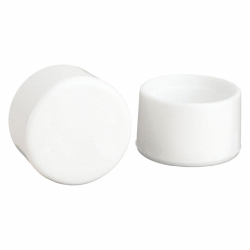 PLASTIC LEG TIP - ROUND, WHITE