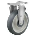 3-1/2" RIGID CASTER, TPR ROUND