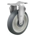 4" RIGID CASTER, TPR ROUND