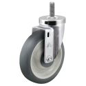 4" SWIVEL CASTER, TPR ROUND