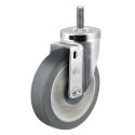 4" SWIVEL CASTER, TPR FLAT