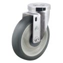3-1/2" SWIVEL CASTER,TPR ROUND