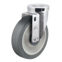 3-1/2" SWIVEL CASTER, TPR FLAT