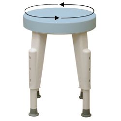 PLASTIC ROTATING SHOWER STOOL
