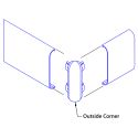 OUTSIDE CORNER FOR RED-E-CLIPS