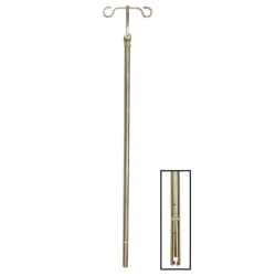 FIXED CHROME IV POLE, 3/4