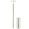 FIXED CHROME IV POLE, 3/4" DIA