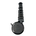 3" TWIN WHEEL CASTERS; BLACK