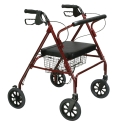 STEEL ROLLATOR W/ PADDED SEAT