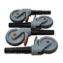 5" PVC CASTER SET/ NON-RUSTING