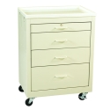 4 DRAWER CART W/PLASTIC TOP