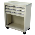 3 DRAWER SMALL KEY LOCK CART