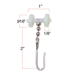FLAT NYLON WHEEL CUBICLE