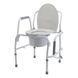 STEEL 3-IN-1 DROP-ARM COMMODE