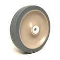 6" SOFT RUBBER WHEEL W/