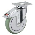 3" CHROME TOTAL LOCK CASTER
