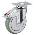 5" CHROME TOTAL LOCK CASTER