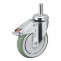 5" CHROME TOTAL LOCK CASTER