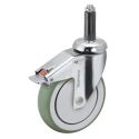 5" CHROME TOTAL LOCK CASTER