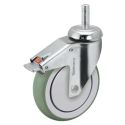 5" CHROME TOTAL LOCK CASTER