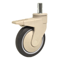 6" TOTAL LOCK REAR CASTER