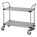 2 SOLID SHELF CART