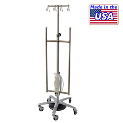 STAINLESS STEEL I.V. POLE W/