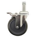 SWIVEL CASTER WITH BRAKE