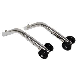 ANTI-TIPPERS W/ WHEEL- CHROME