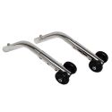 ANTI-TIPPERS W/ WHEEL- CHROME